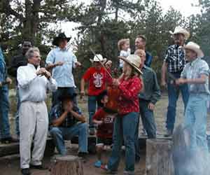 Dude Ranch Campfire Photo
