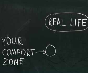 Comfort Zone vs. Real Life Image