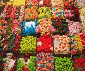 Confectioner Candy at Candy Store Photo