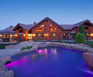 Main Lodge and Pool at Colorado Guest Ranch