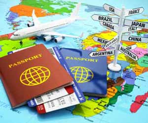 Travel Map with Passports Image