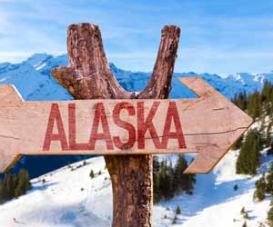 Alaska Arrow Sign
