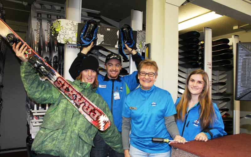 Ski Shop Employees at Diamond Peak Ski Area