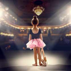 Child Ballet Dance Before Dance Performance