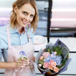 Florists Arrange Multiple Types of Flowers Based on Season, Holidays, Colors, or Personal Preference 