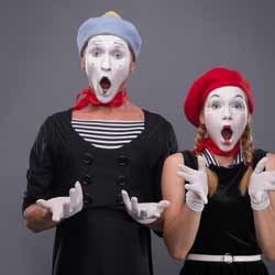 Mimes Express Emotion without the Use of their Voices