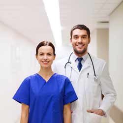 A Physician's Assistant Helps Out a Physician with Various Tasks