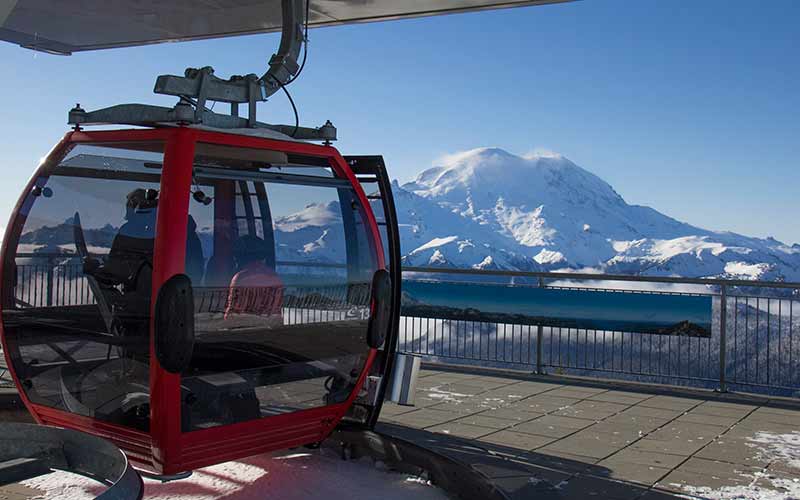 Gondola at Crystal Mountain Ski Resort