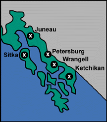 southeast alaska map image